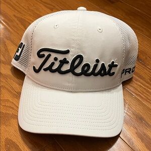 Titleist Cream and Black Golf Cap